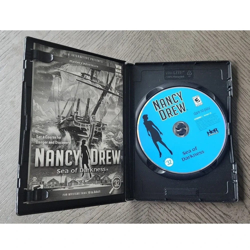 Nancy Drew Sea of Darkness Mystery #32 PC Mac DVD-ROM Game Her Interactive